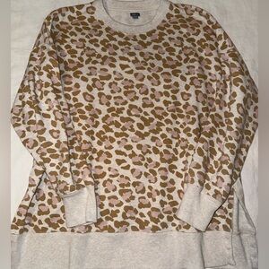Aerie Cheetah Print Crewneck Sweatshirt